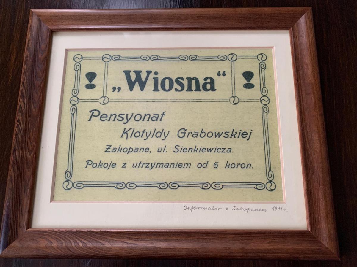Wiosna Lägenhet Zakopane Exteriör bild